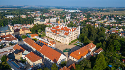 Naklejka premium Aerial view of the Litomysl castle in Czech republic