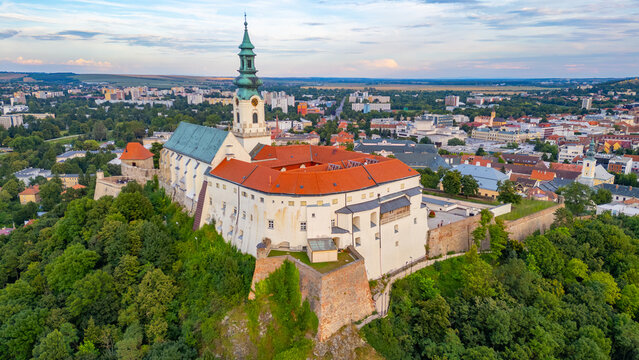 Panorama view of Nitra castle in Slovakia
