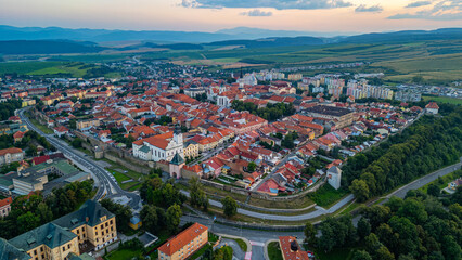 Sunset panorama view of Levoca, Slovakia © dudlajzov