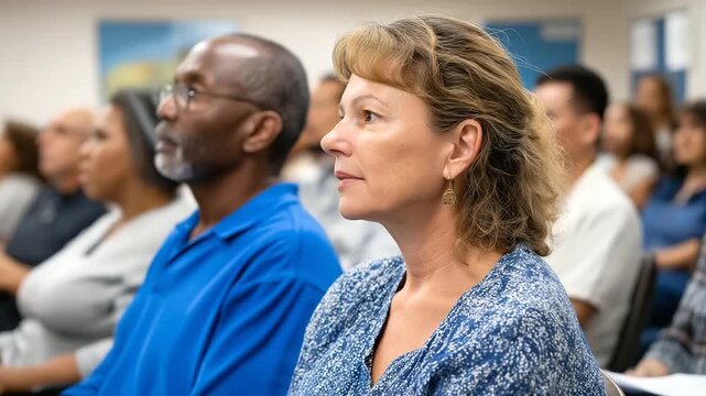 Housing voucher program orientation for low-income families. Housing vouchers, low-income families, informative session, affordable housing, rental assistance