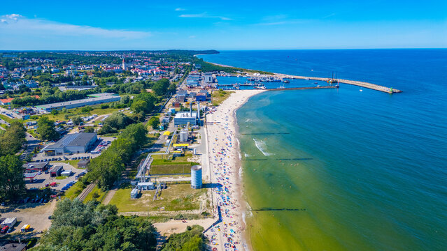 Panorama view of Wladyslawowo in Poland