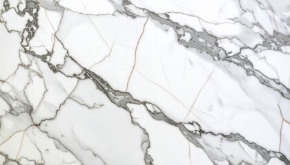 Fototapeta premium White Marble Texture with Natural Gray Veins – Luxury Stone Background天然グレー模様のホワイト大理石テクスチャ ― 高級感ある石材背景