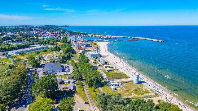 Panorama view of Wladyslawowo in Poland