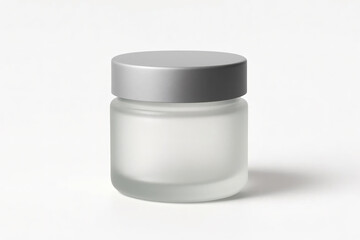 Frosted Glass Cosmetic Jar