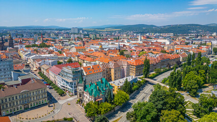 Obraz premium Panorama view of Kosice, Slovakia
