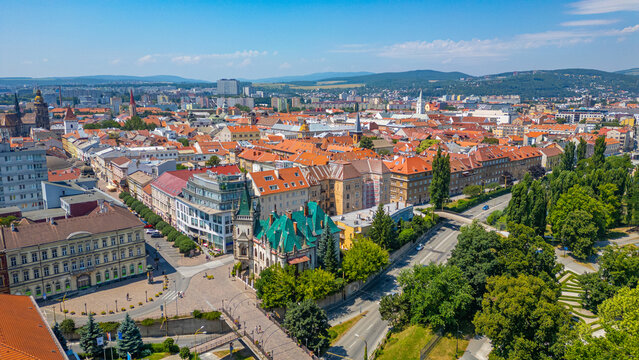 Panorama view of Kosice, Slovakia