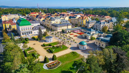 Panorama view of Frantiskovy Lazne in Czech republic