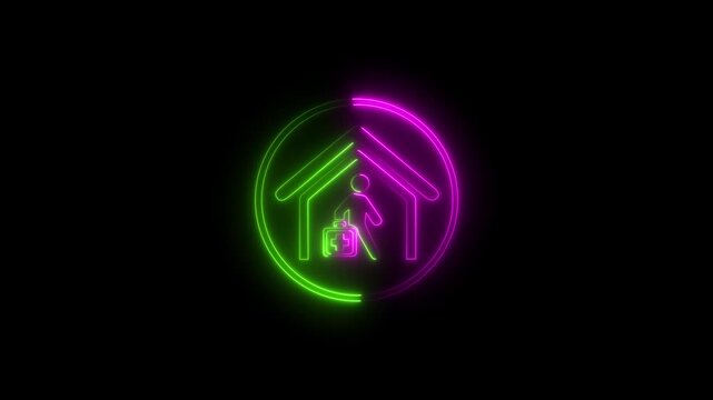 helth home service best logo animaton. 4k video