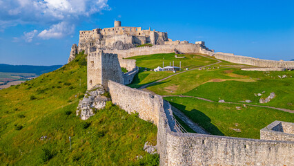 Spis castle during a sunny day, Slovakia © dudlajzov