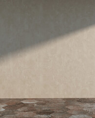 Large luxury modern bright interiors Living room mockup illustration 3D rendering image