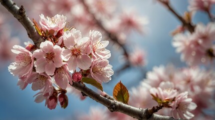 Cherry Blossom Branch in Bloom