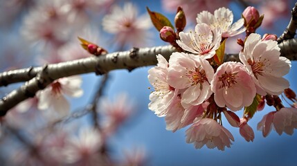 Fototapeta premium Cherry Blossoms in Full Bloom