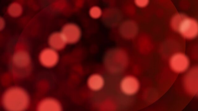 red particles abstract background with shining red Floating Dust Particles Flare Bokeh star on Black Background. Futuristic glittering in space