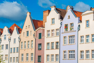 Obraz premium Colourful houses at Dlugi Targ square in Gdansk, Poland