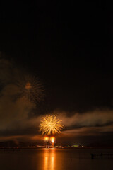 湖上の花火大会