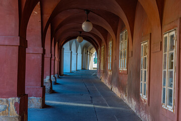 Obraz premium Old houses at Hradcany part of Prague, Czech republic