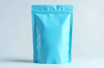 Blank craft plastic pouch, black packages big and small on studio background, mylar bags isolated for coffee or food, cosmetic products, snack, candy. Different sizes, mock up