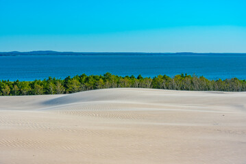 Sand dune in Slowinski national park in Poland