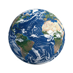 Fototapeta premium Planet earth isolated on transparent background