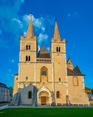 Obraz premium Panorama view of St. Martin's Pilgrimage Cathedral at Spisske Po