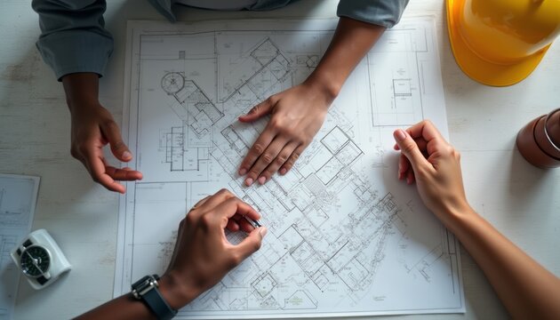 Collaborative planning over architectural blueprints - Powered by Adobe