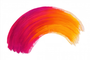 Colorful brush stroke creating a vibrant design element, perfect for adding a pop of color to any project