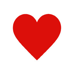 Vector art of red heart shape