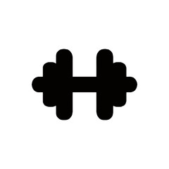 Vector art of black dumbbell