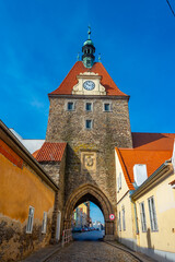 Fototapeta premium Lower gate at Domazlice in Czech republic
