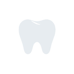 Vector art of transparent glass tooth