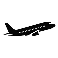 Vector art of airplane taking off