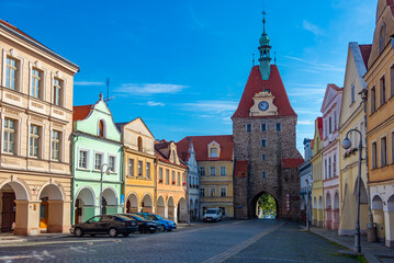 Fototapeta premium Lower gate at Domazlice in Czech republic