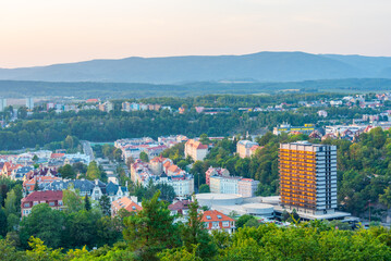 Panorama view of Thermal hotel in karlovy Vary, Czech republic