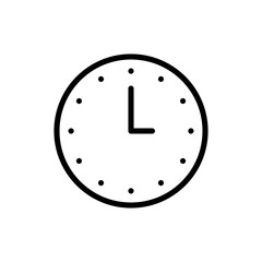 Clock icon symbol for apps and websites. Time sign and symbol. watch icon