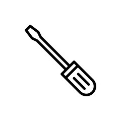 Screwdriver icon symbol for apps and websites. tools sign and symbol