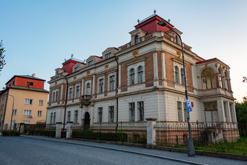 Fototapeta premium Historical house in Litomysl, Czech republic