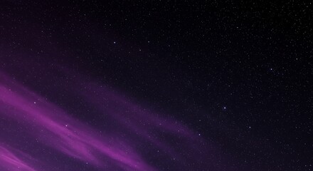 Obraz premium Vivid celestial canvas with deep violet nebulae swirling among twinkling stars