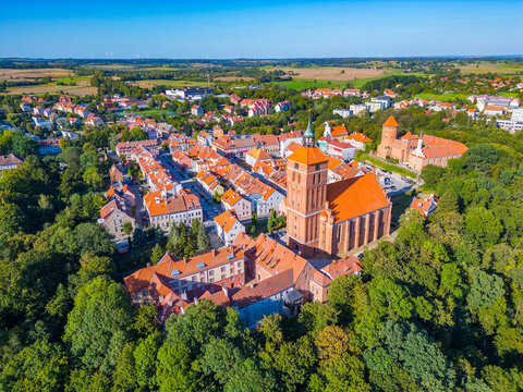 Panorama view of Polish town Reszel