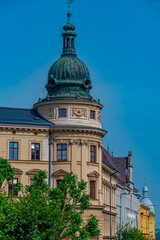 Colourful buildings in Jihlava, Czech republic