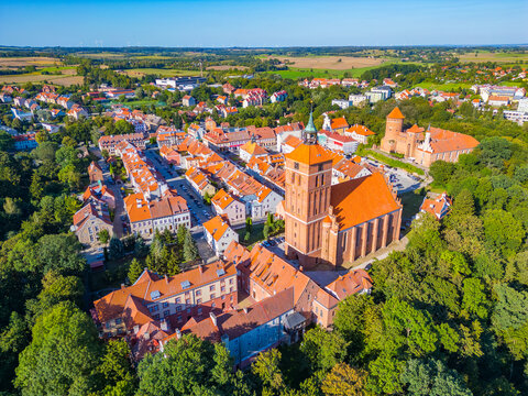 Panorama view of Polish town Reszel