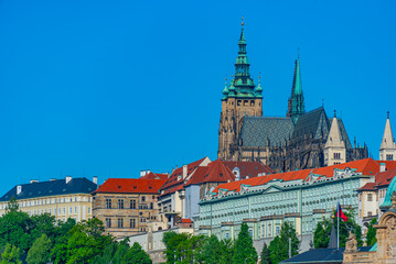 Obraz premium Prague dominated by the Prague castle, Czech republic