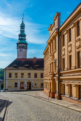 Obraz premium Chodovsky hrad castle and museum of chodsko in Domazlice, Czech