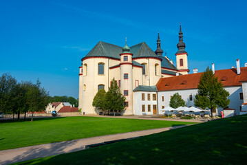 Naklejka premium Piarist Church of the Discovery of the Holy Cross in Litomysl, C