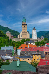 Obraz premium Panorama view of Kremnica castle overlooking the old town, Slova