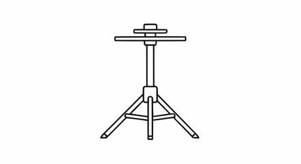 Health, medicine and nursing vector  explore professional cymbal stand for drum set percussion instrument and music equipment accessories for drummers