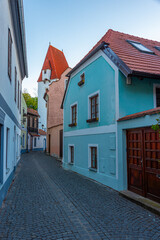 Panska street in Czech town Ceske Budejovice