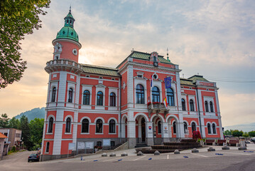 Fototapeta premium View of City hall in Ruzomberok, Slovakia