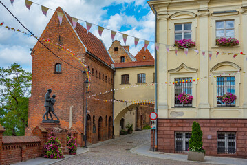 Obraz premium Old houses in the center of Grudziadz, Poland