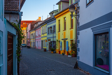 Obraz premium Panska street in Czech town Ceske Budejovice