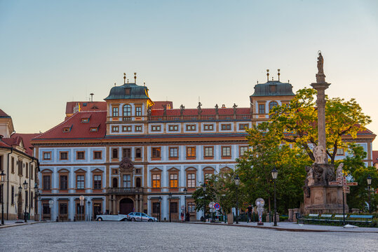 Sunset view of the tuscan palace of the Ministry of foreign affa
